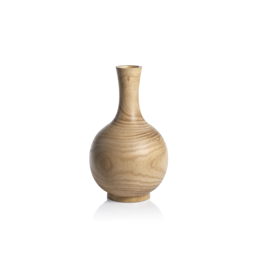 Zodax Small Alicante Paulownia Wood Vase