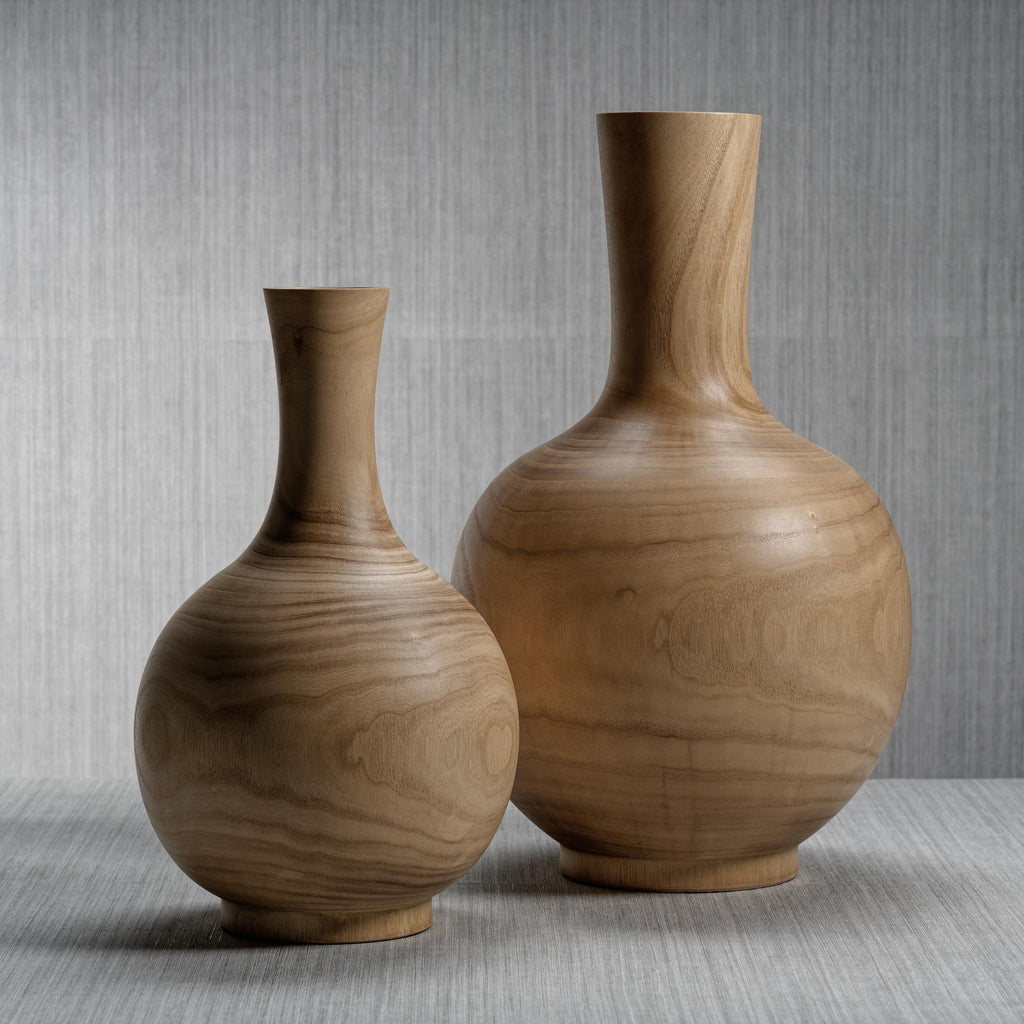 Zodax Small Alicante Paulownia Wood Vase