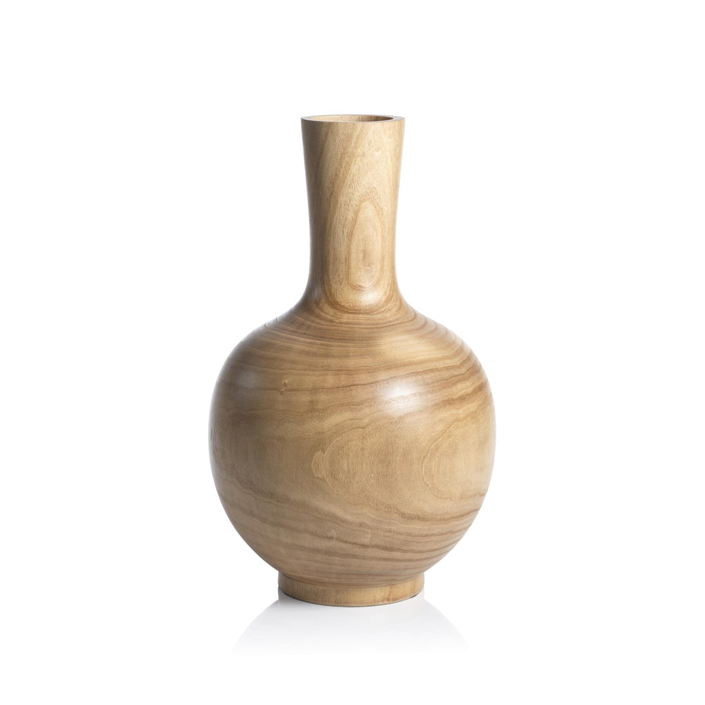 Zodax Large Alicante Paulownia Wood Vase