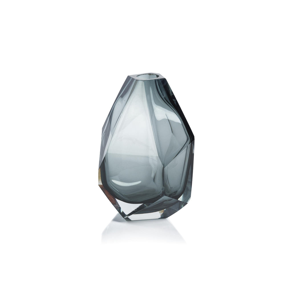 Zodax Getxo Faceted Artistry Glass Vase