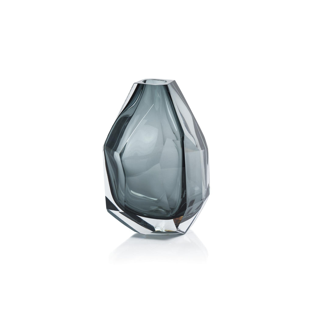 Zodax Getxo Faceted Artistry Glass Vase