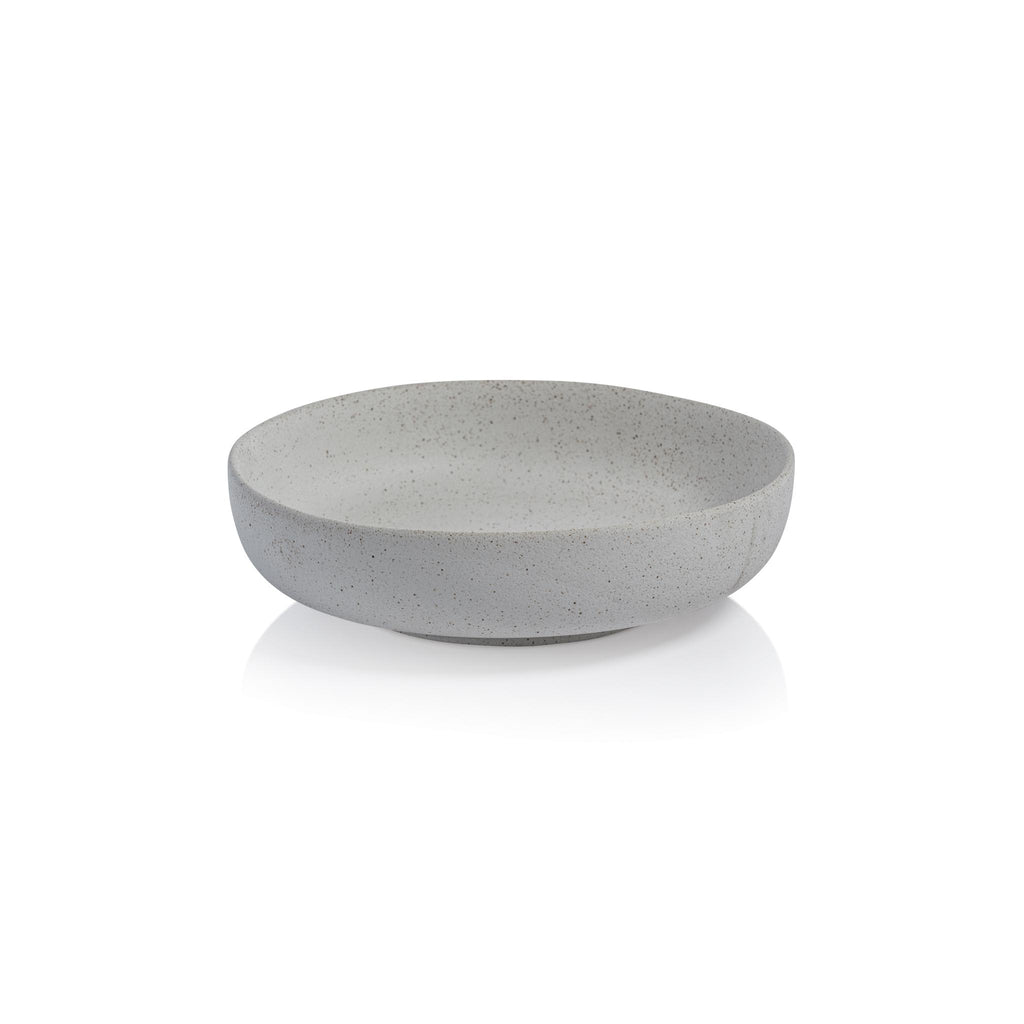 Zodax Carballo Shallow Textured Ceramic Bowl