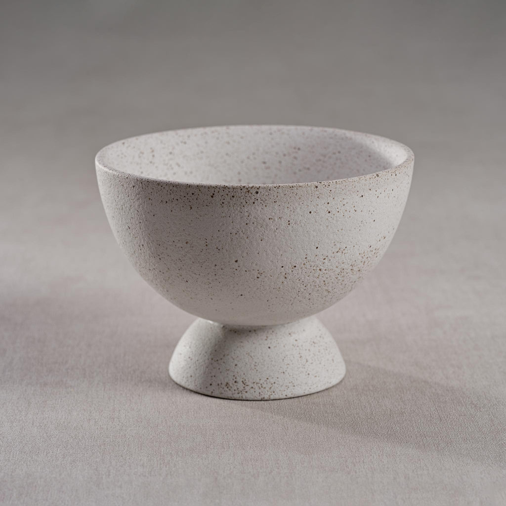 Zodax Carballo Textured Ceramic Footed Bowl