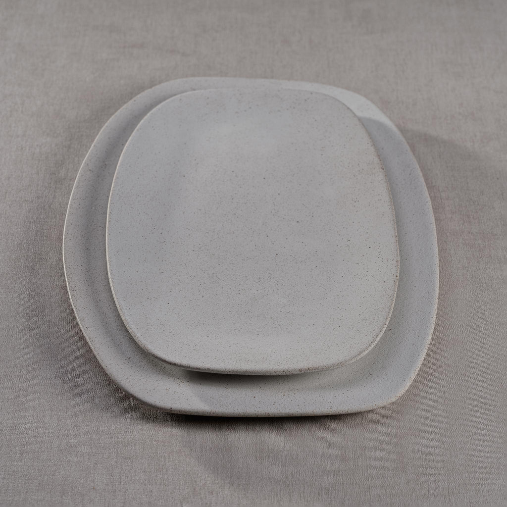 Zodax Small Carballo Ceramic Textured Platter