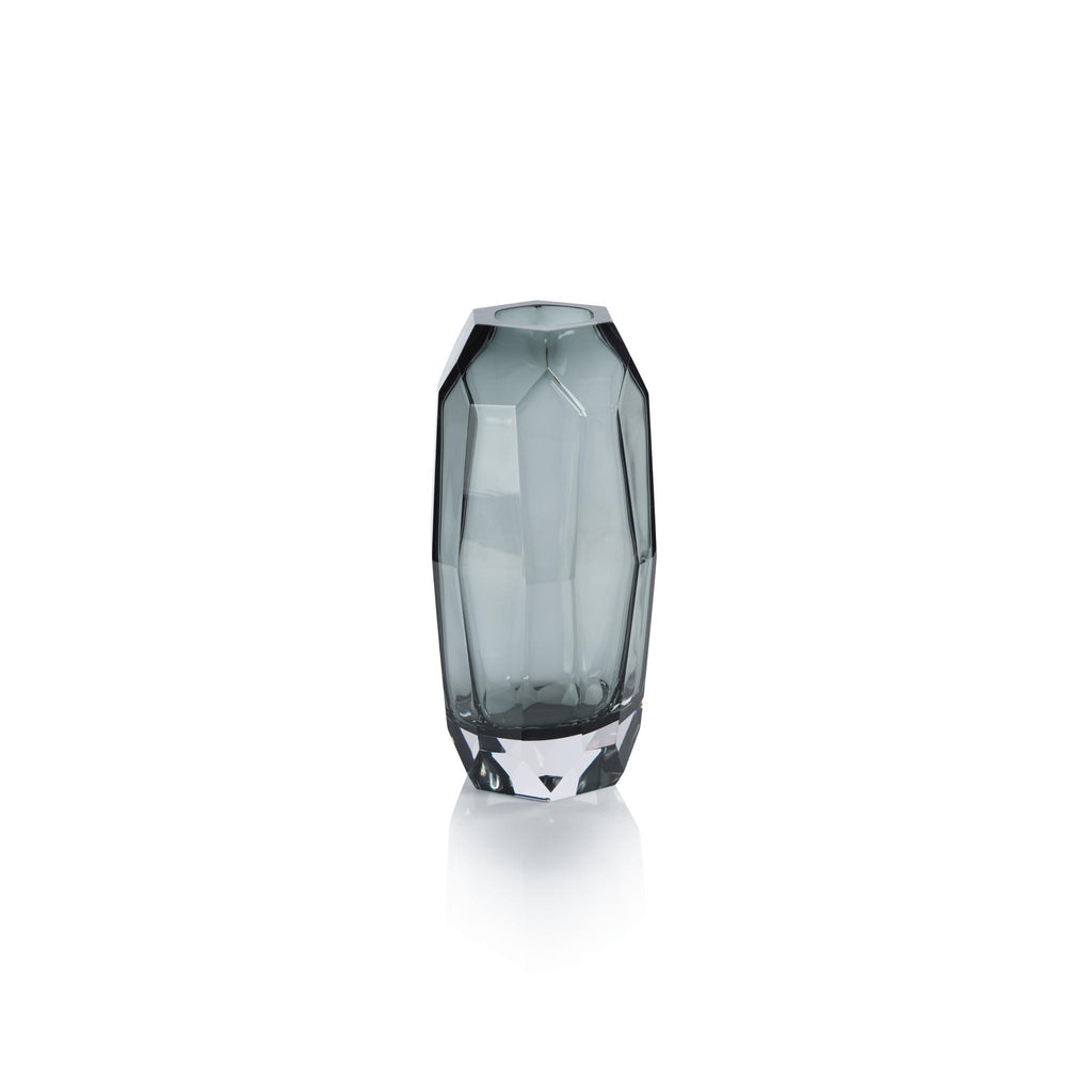 Zodax Medium Smoke Juwelo Glass Vase