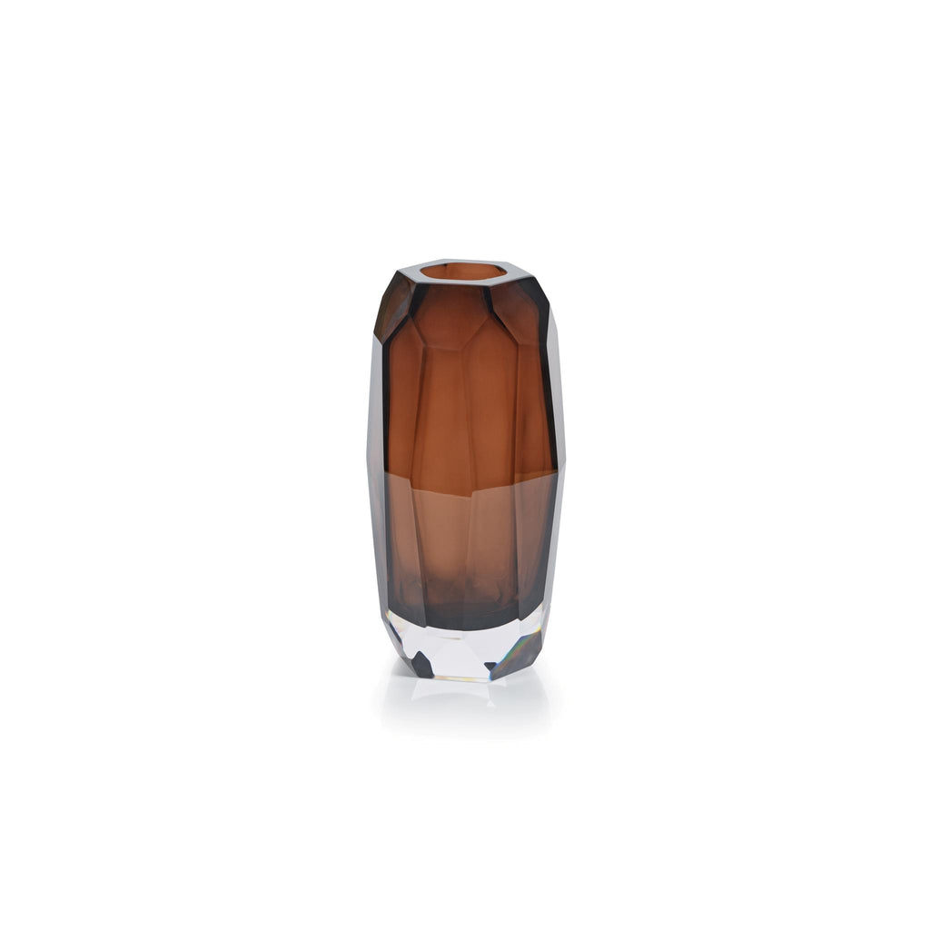 Zodax Medium Amber Juwelo Glass Vase