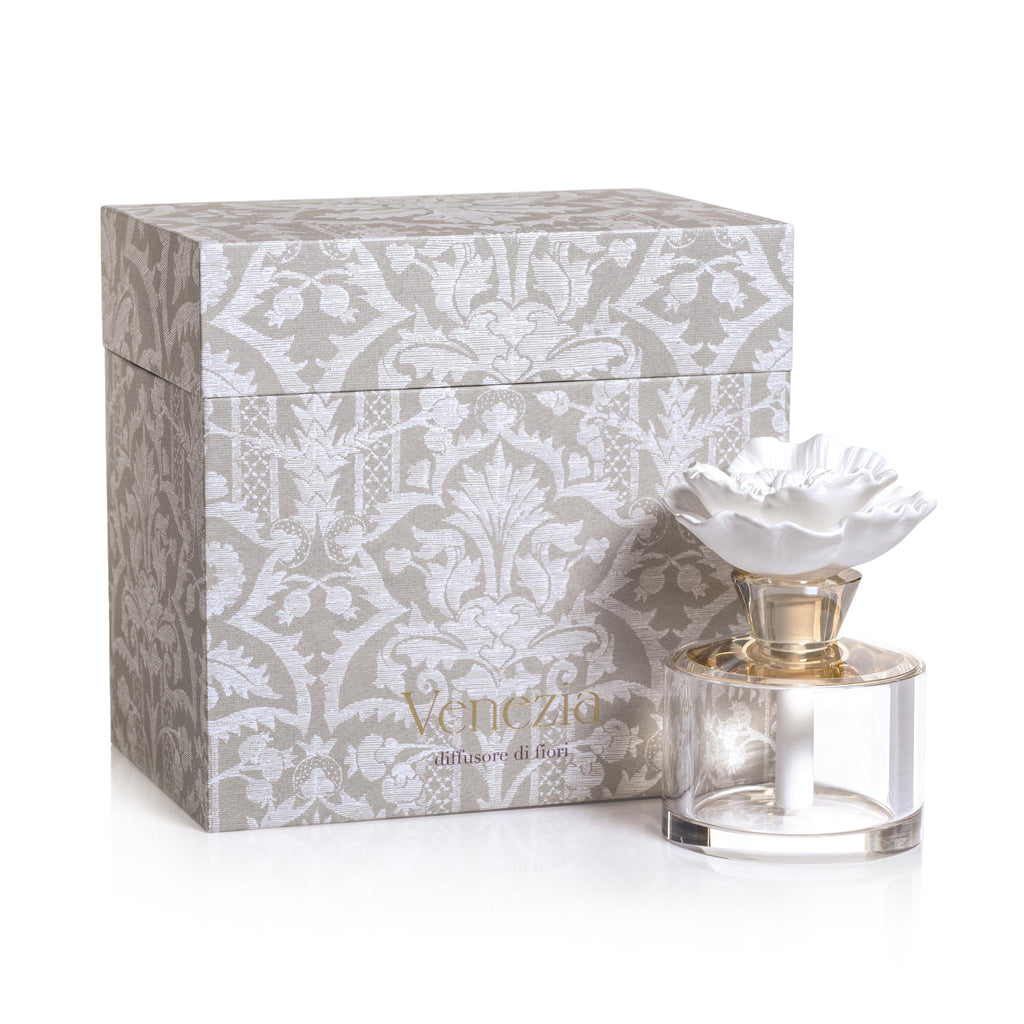 Zodax Arielle- Neroli, Watery Jasmine and Amber Venezia Porcelain Diffuser