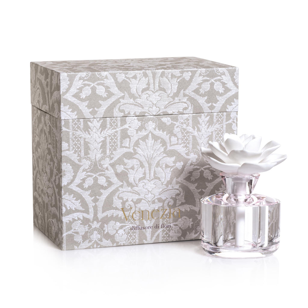 Zodax Gabriella- Lily of the Valley, Rose Petals and Musk Venezia Porcelain Diffuser