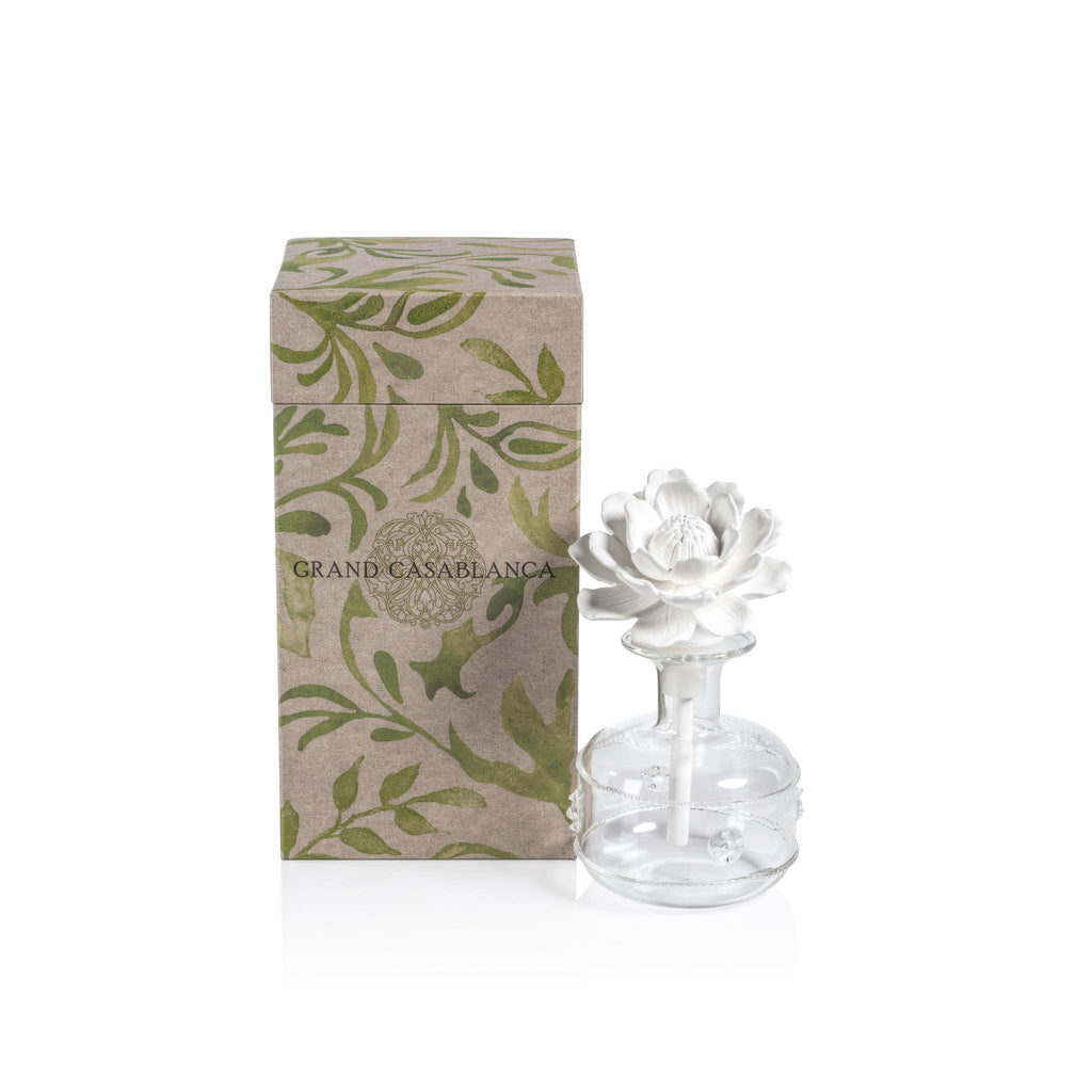 Zodax Magnolia Petals Grand Casablanca Porcelain Diffuser