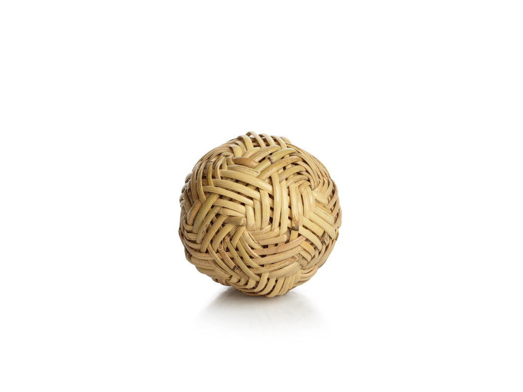 Zodax 4" Diameter Rattan Fill Decorative Balls, Set of 4