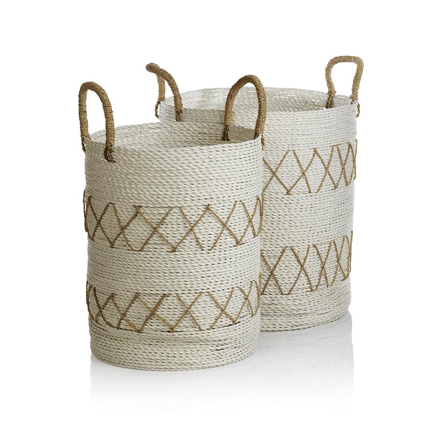 Zodax Sabatino 2-Piece Agel Basket Set