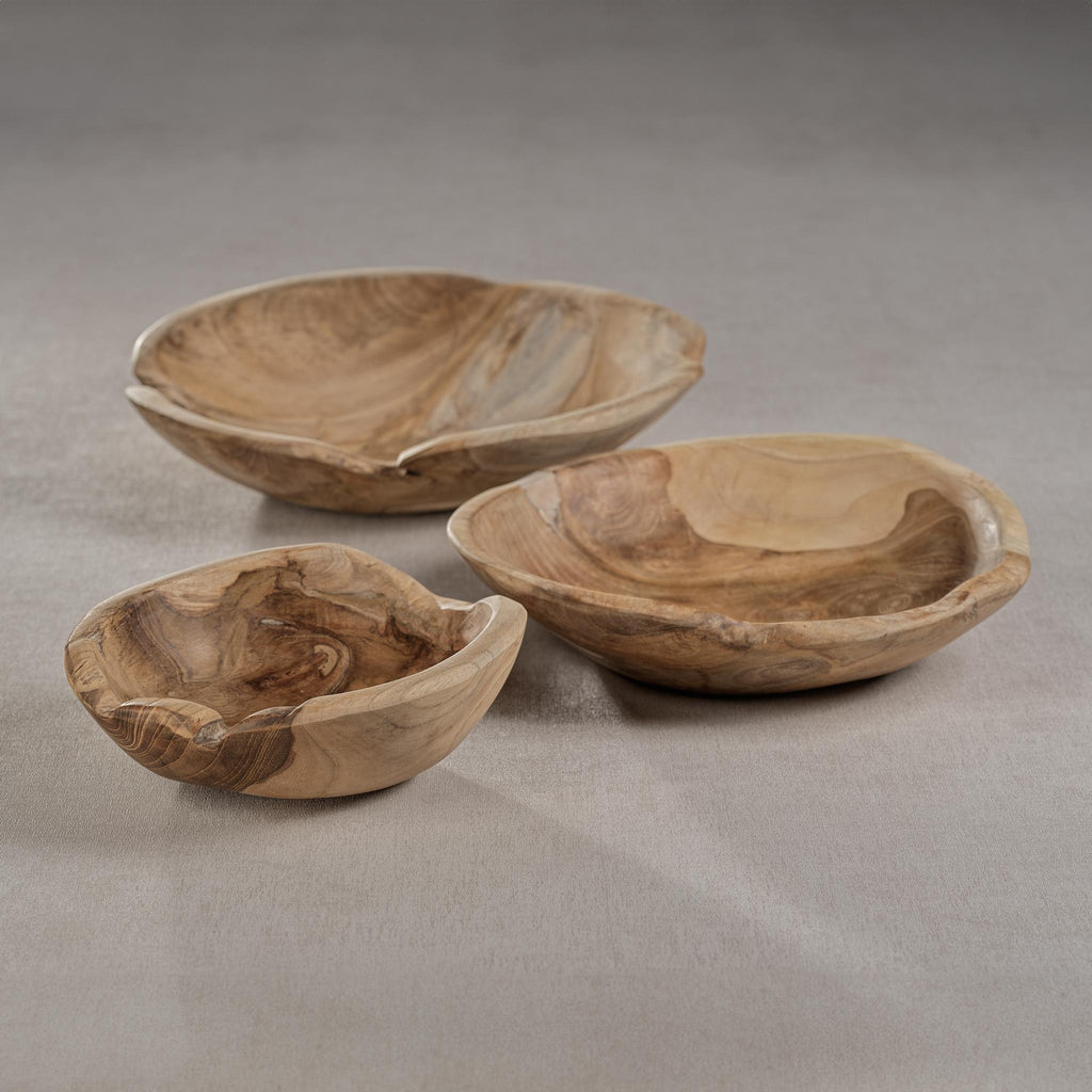 Zodax Large Potenza Natural Teakwood Bowl