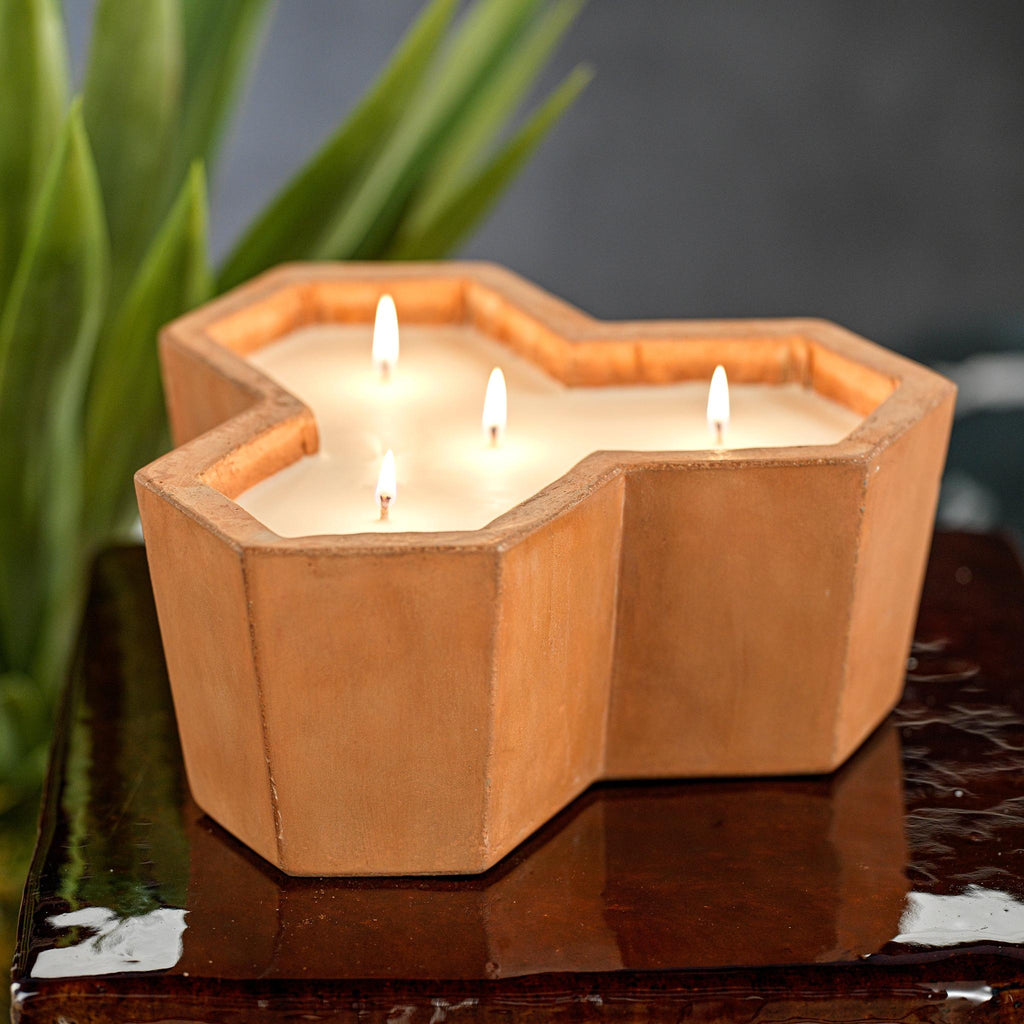 Zodax San Juan Scented Honeycomb Candle in Cement Jar