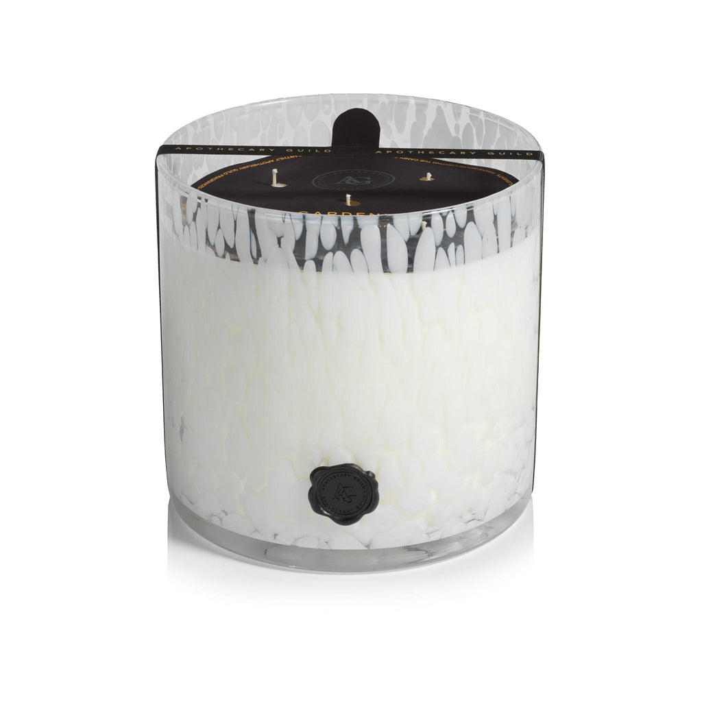 Zodax AG Opal Glass 5-Wick Candle Jar, Gardenia