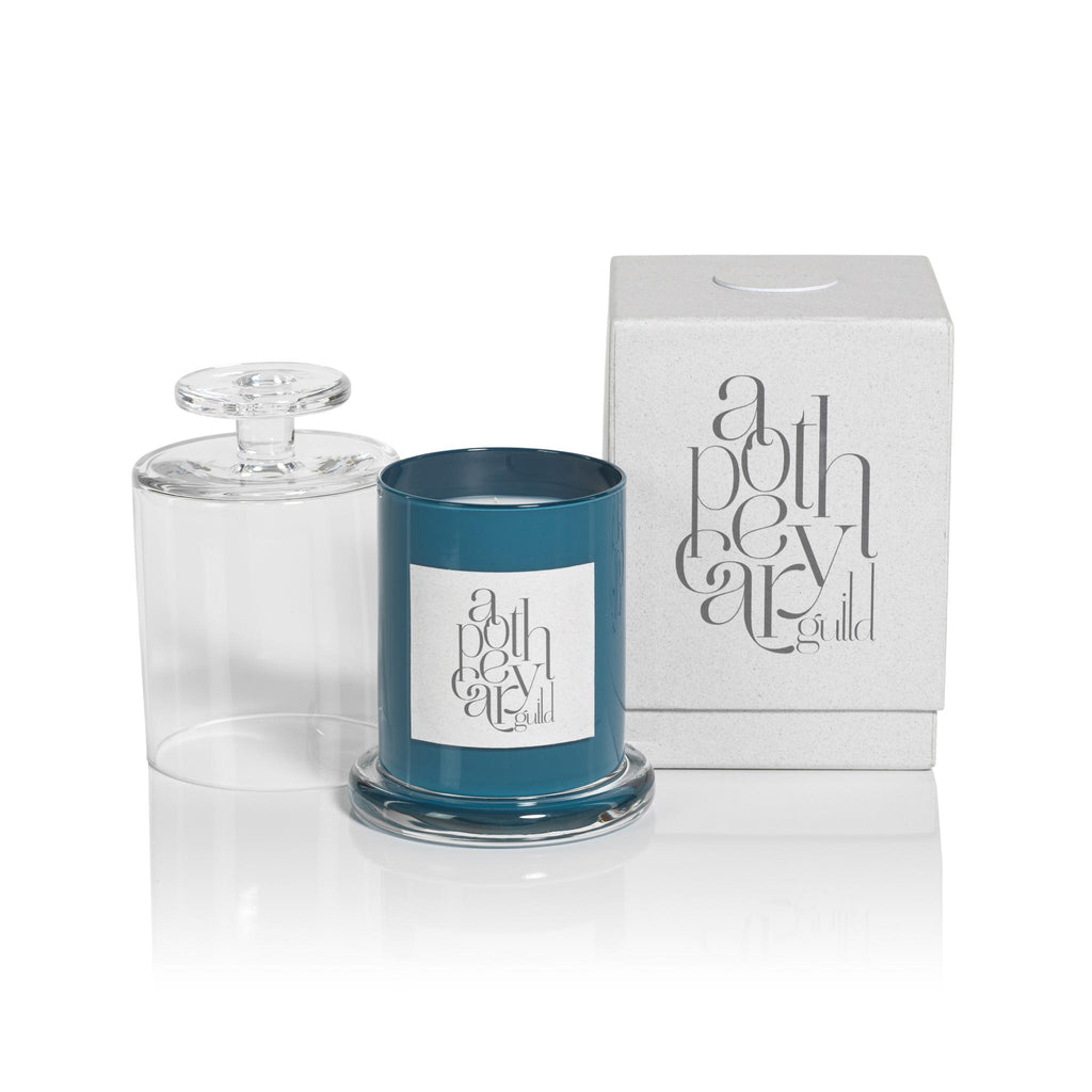 Zodax AG Candle Jar with Cloche in Gift Box, Mediterranean Sea Flower