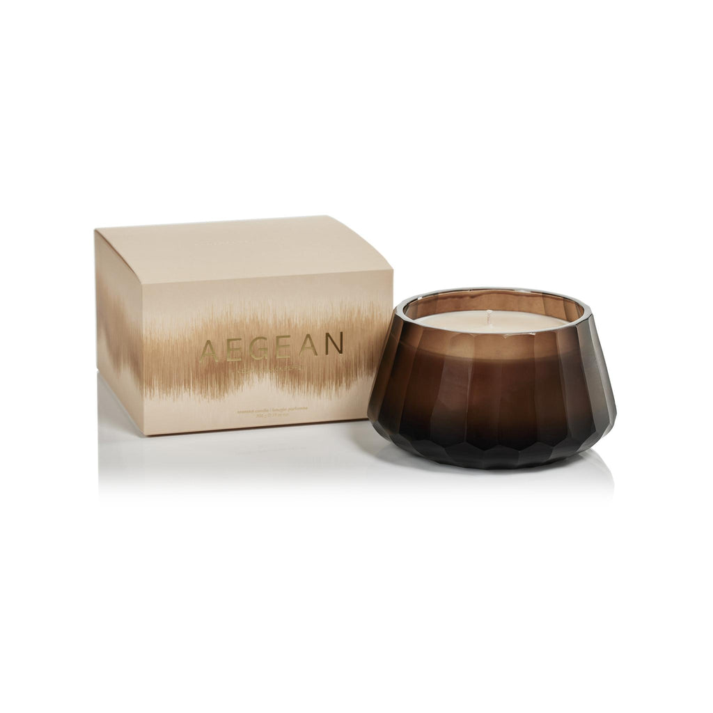 Zodax Aegean 13 oz Scented Candle, Cedar & Black Pepper