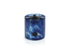 Zodax Sea Salt & Coastal Mist Clear & Dark Blue Ag Opal Glass 3-Wick Candle Jar-Sea Salt Coastal Mist