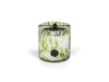 Zodax Sicilian Lemon Bergamot Clear & Green Ag Opal Glass 3-Wick Candle Jar-Sicilian Lemon Bergamot