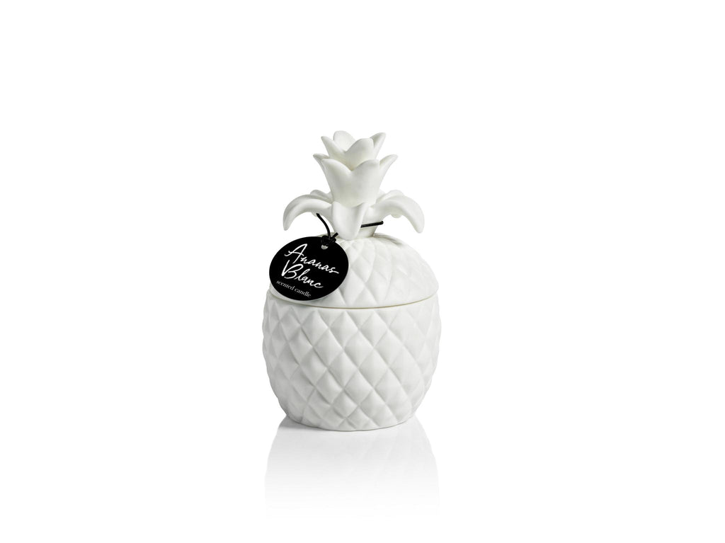 Zodax Small Frisian Ceramic  Pineapple Jar Candle