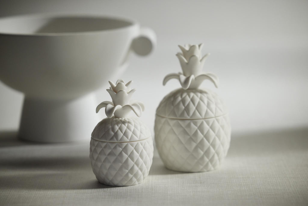 Zodax Small Frisian Ceramic  Pineapple Jar Candle