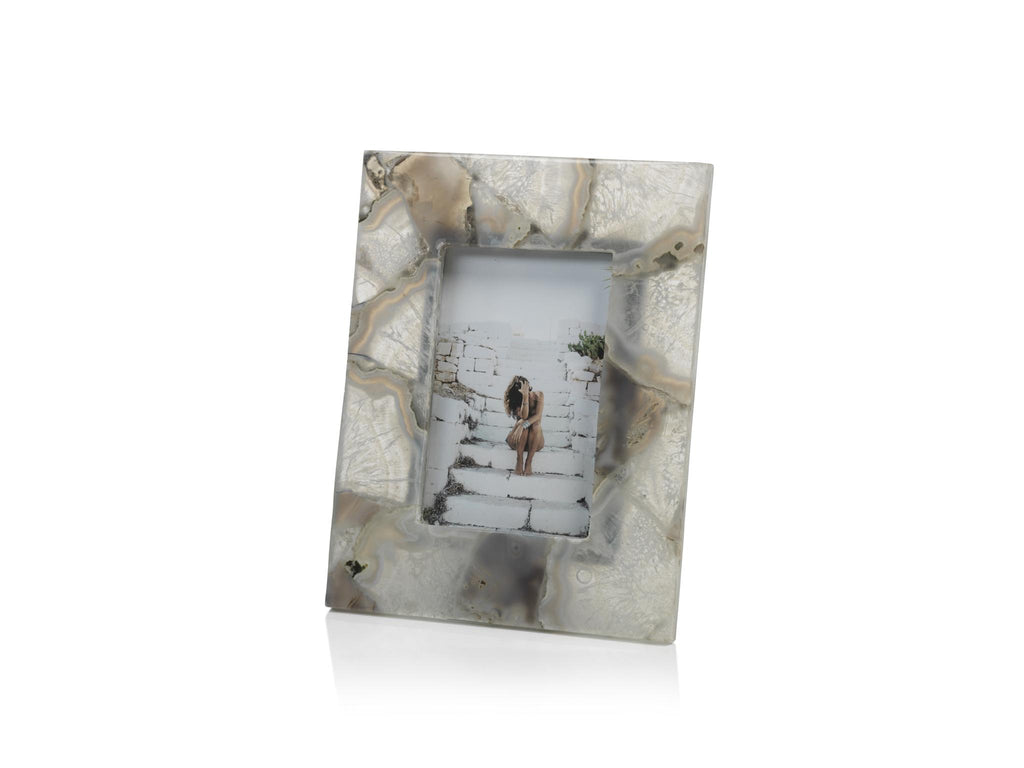 Zodax 4" x 6" Preto Agate Photo Frame