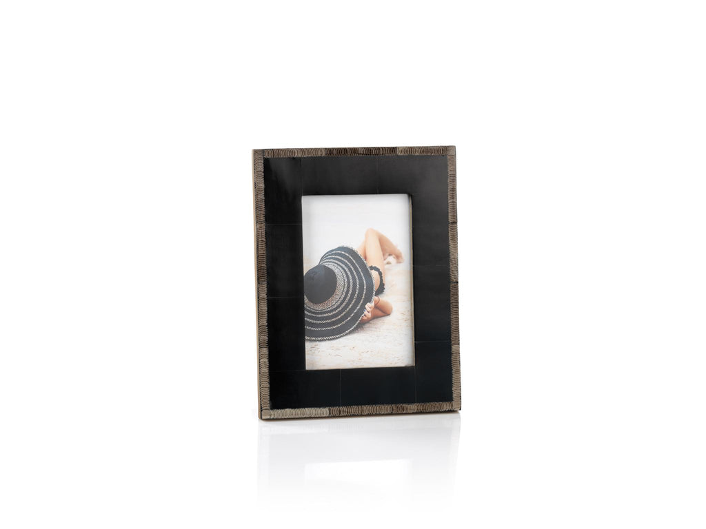 Zodax 4" x 6" Palm Desert Chiseled Horn Photo Frame