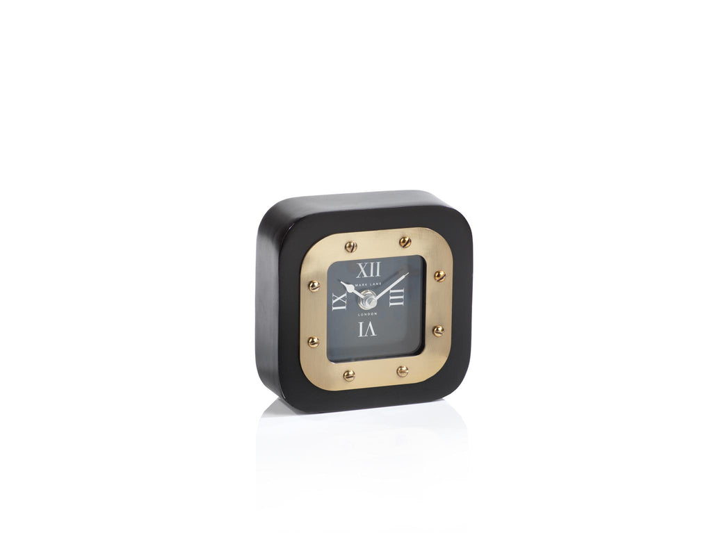 Zodax Small Mark Lane Black Table Clock