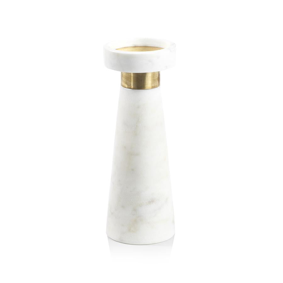 Zodax 10" Mannara Marble Pillar Candle Holder