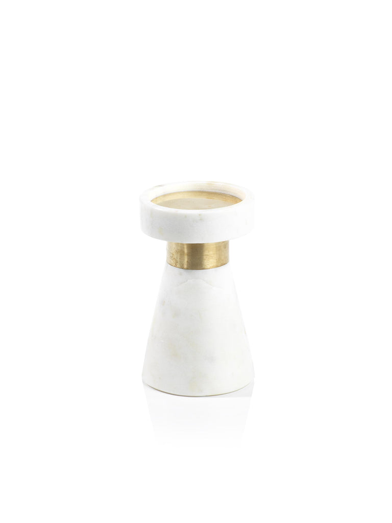 Zodax 6" Mannara Marble Pillar Candle Holder