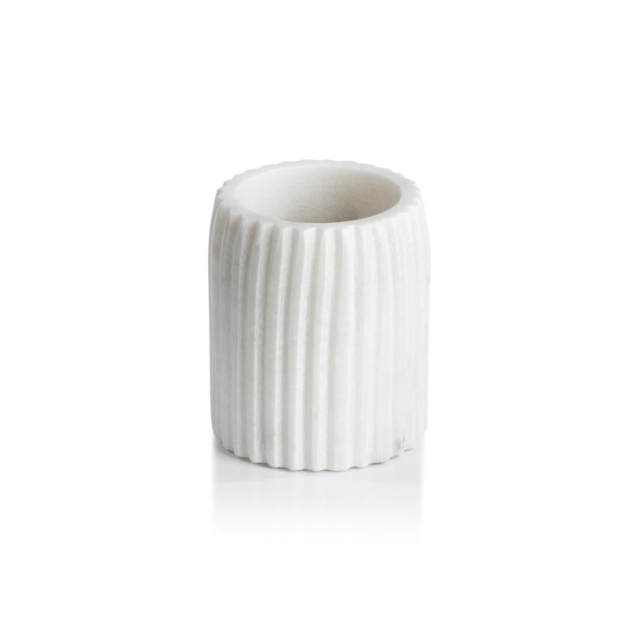 Zodax Mannara 4" Tall Marble Tumbler