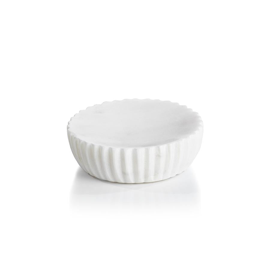 Zodax Mannara 5" Diameter Marble Soap Dish