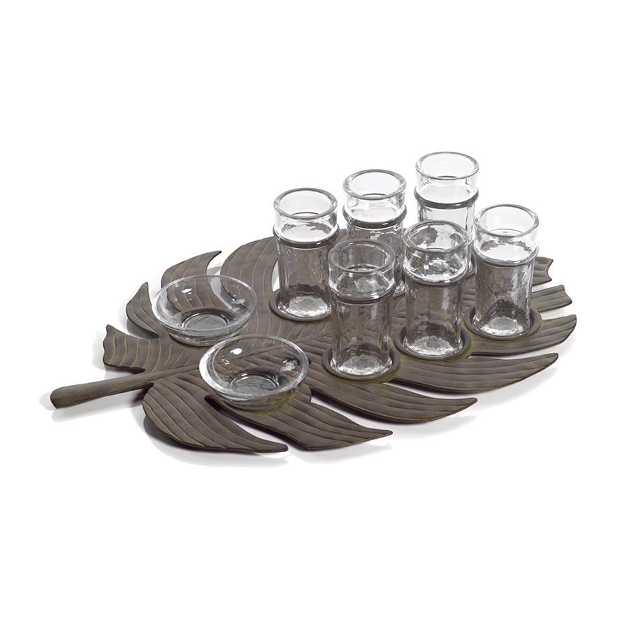 Zodax Liana Leaf 6-Shot Tequila Set