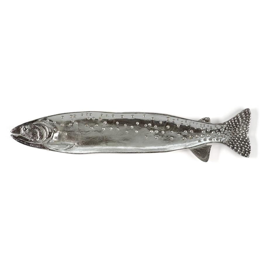 Zodax 30-Inch Long Fish Aluminum Tray