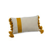 Zodax Yellow Positano Embroidered Throw Pillow With Tassels, 12