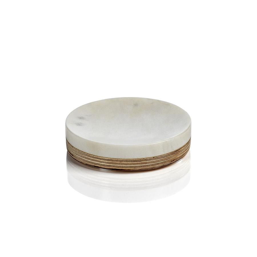 Zodax Verdi Marble & Balsa Wood Soap Dish