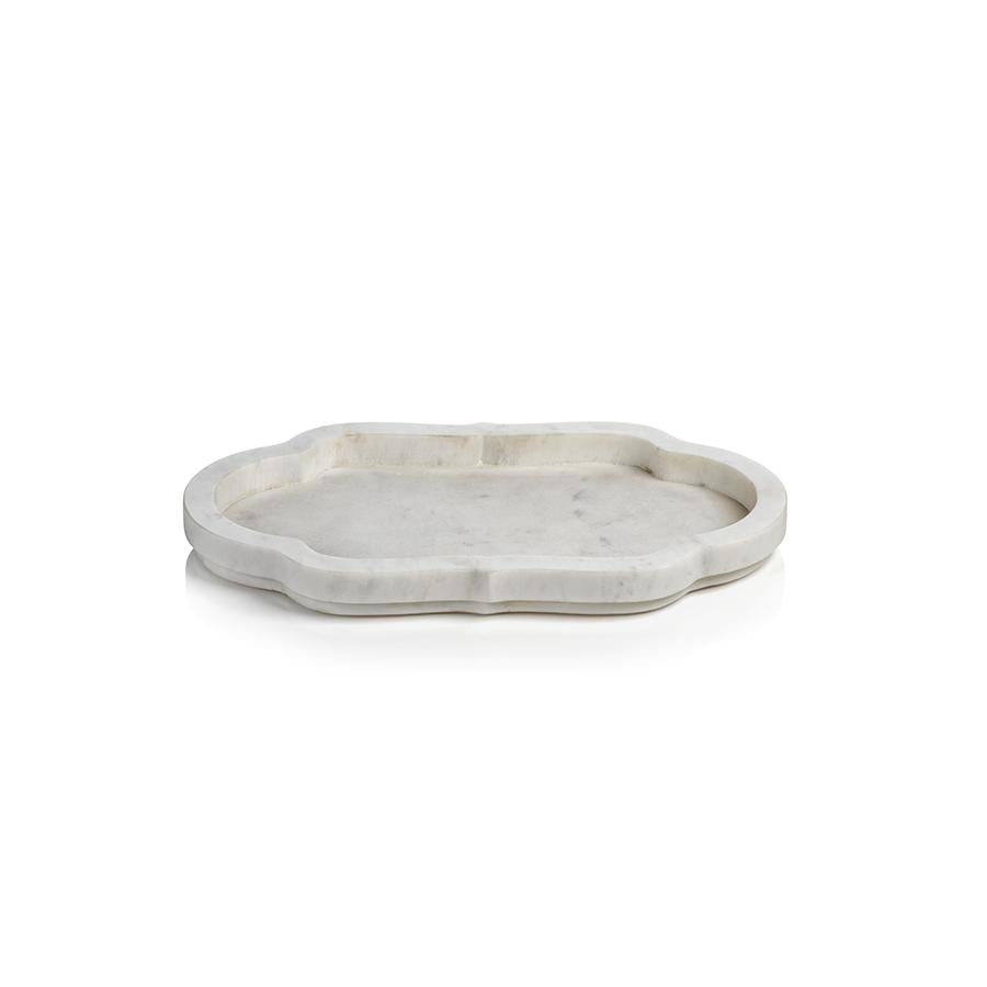 Zodax S Primo White Marble Decorative Tray