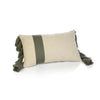 Zodax Gray Positano Embroidered Throw Pillow With Tassels, 12