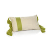 Zodax Green Positano Embroidered Throw Pillow With Tassels, 12