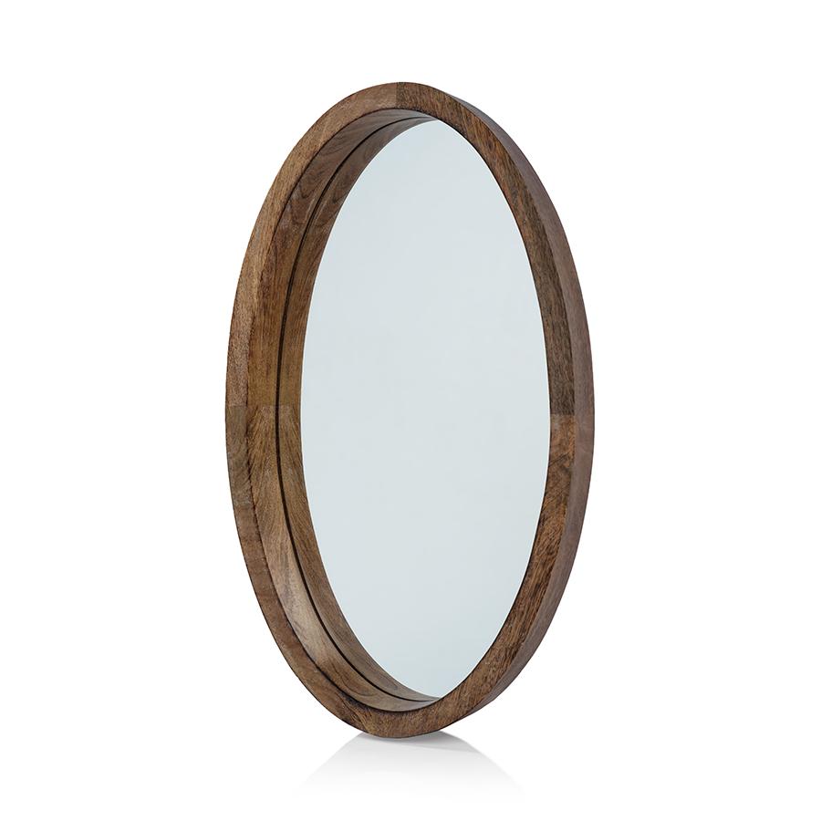 Zodax Legacy Oval Mango Wood Wall Mirror / Tray