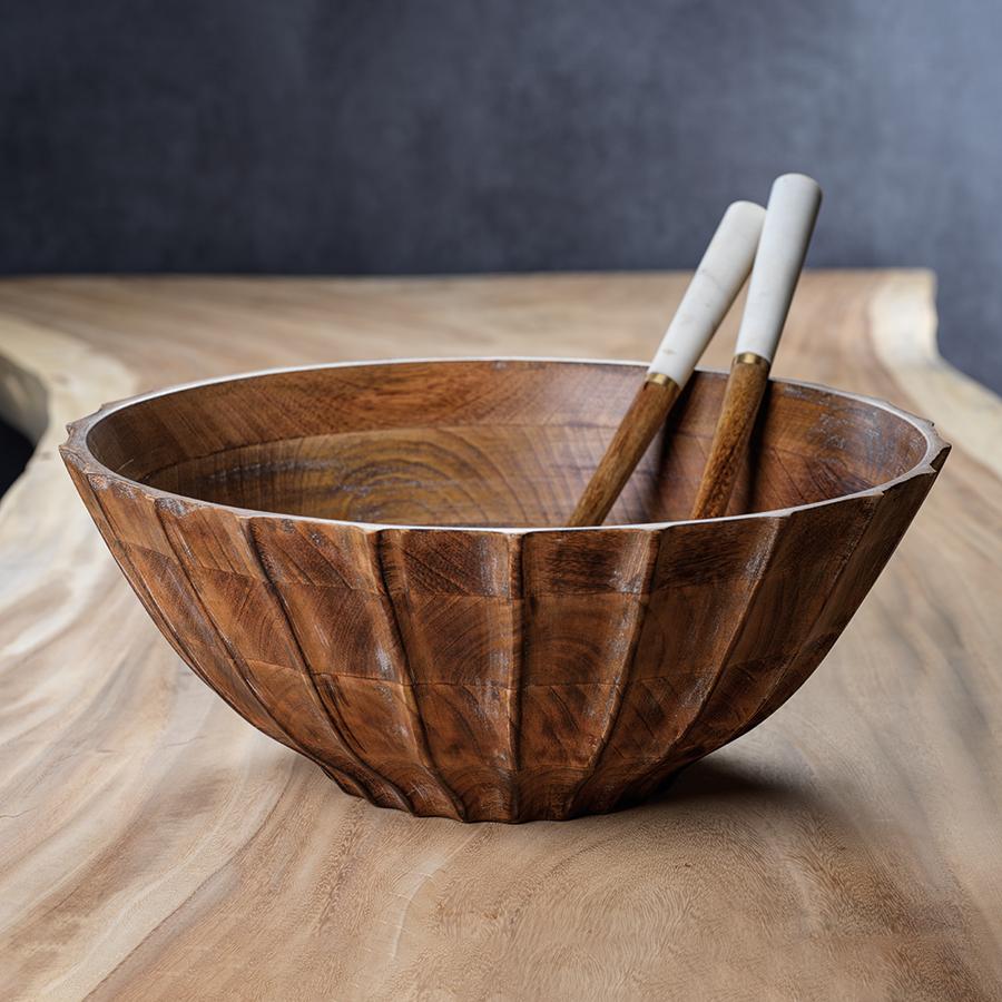 Zodax Legacy 18" Diameter Mango Wood Bowl