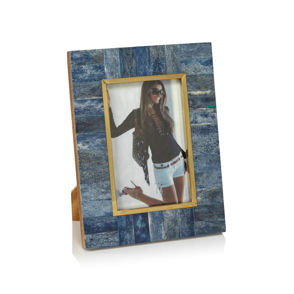 Zodax Prato Blue Bone Photo Frame- 5" x 7"