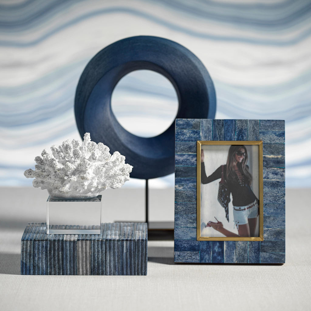 Zodax Prato Blue Bone Photo Frame- 5" x 7"