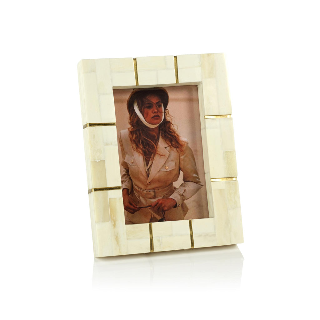 Zodax Drancy Bone Inlay Photo Frame- 5" x 7"