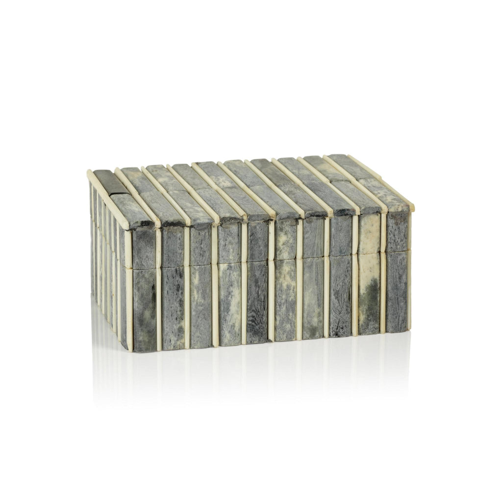 Zodax Tarawa Gray Bone Inlay Decorative Box