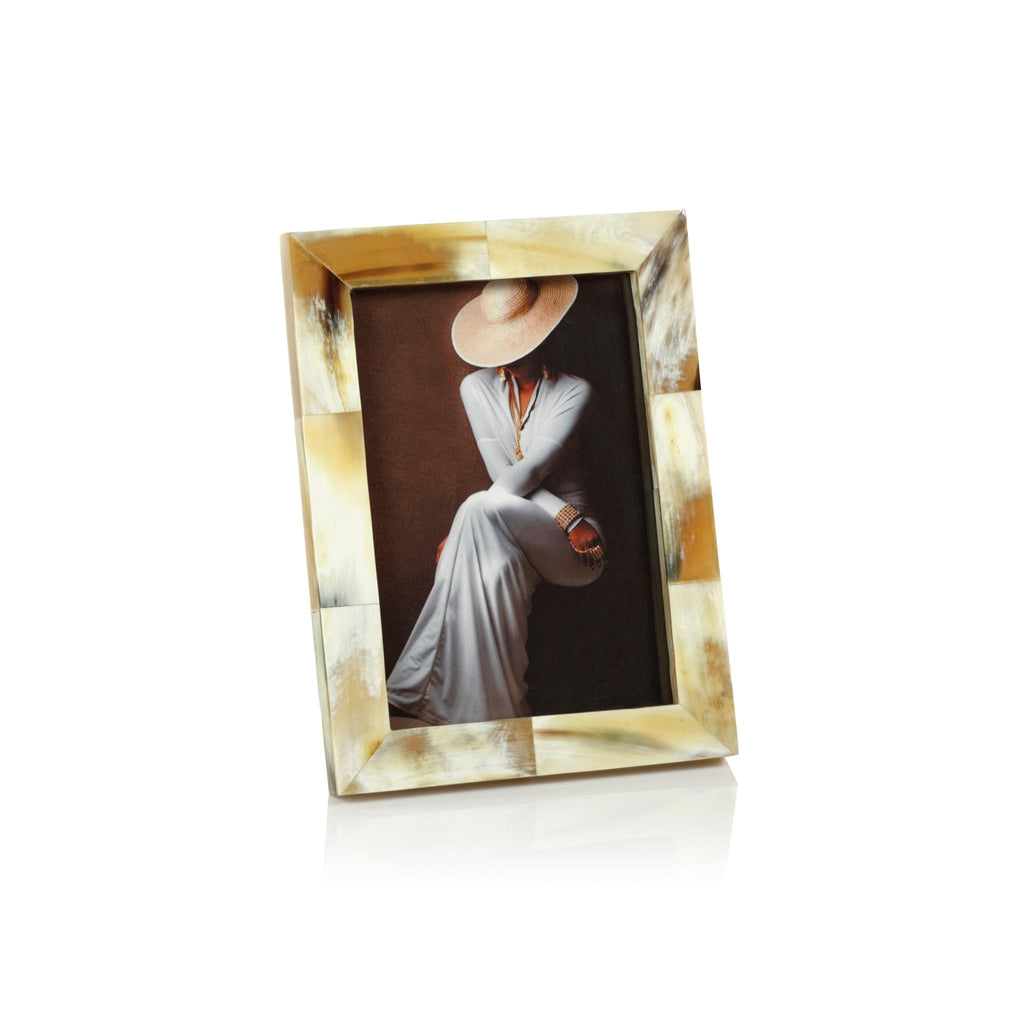 Zodax Laval Matt White Bone Photo Frame-5" x 7"