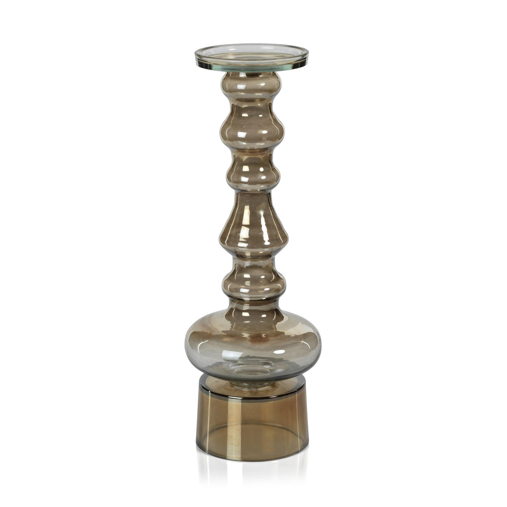 Zodax 18" Pamvotis Glass Pillar Candle Holder