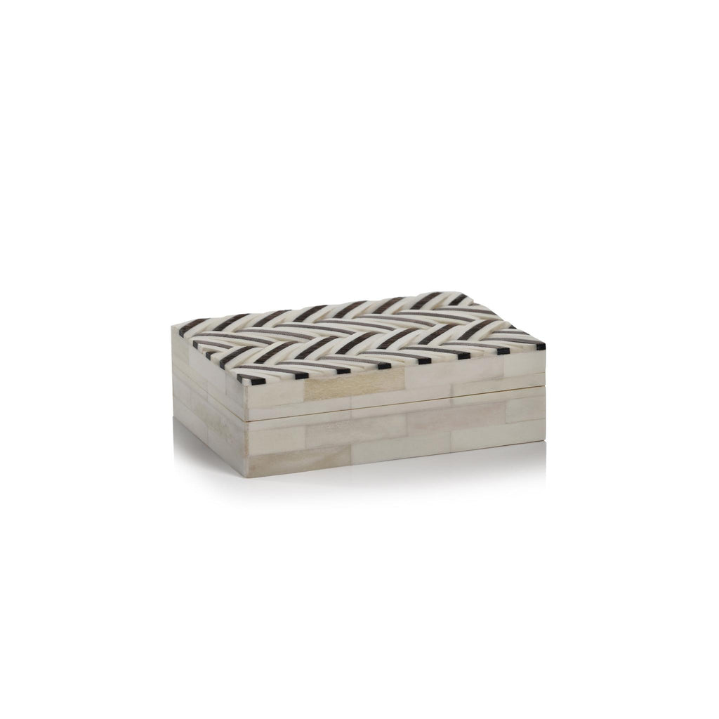 Zodax Tinsley Ivory Bone & Shagrin Decorative Box