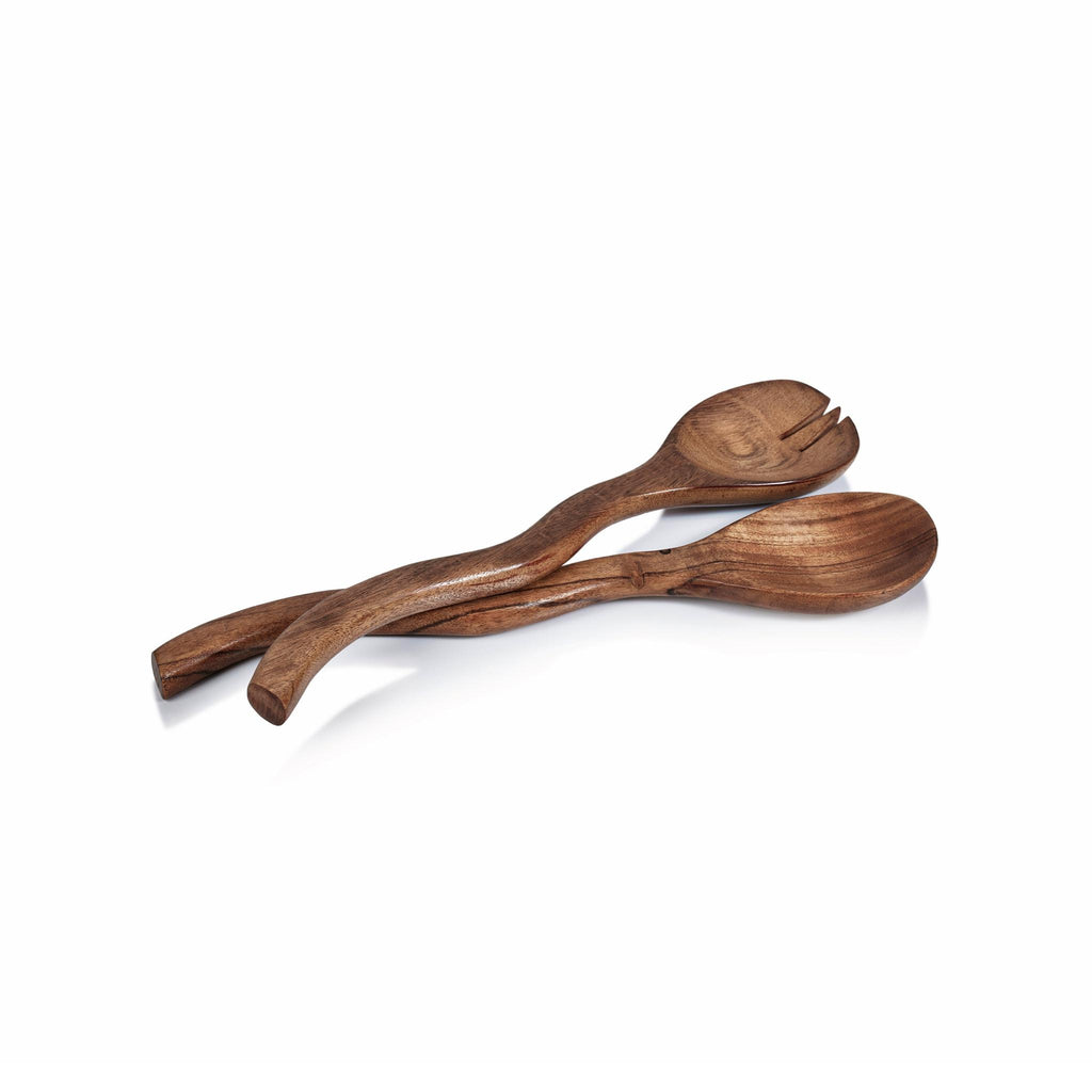 Zodax Ramona Mango Wood Curvy Sever set