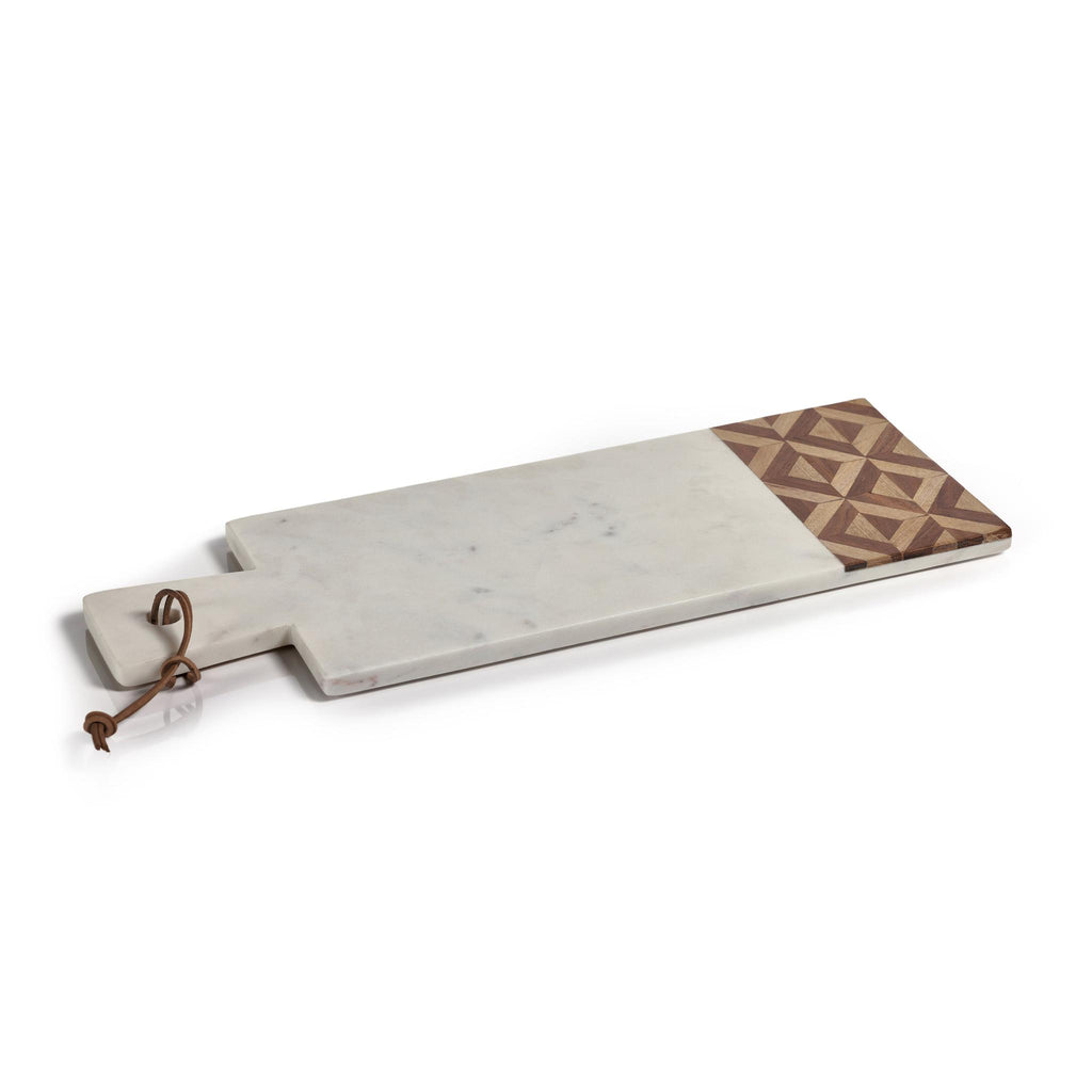 Zodax Viola Marble Wood Cheese Board