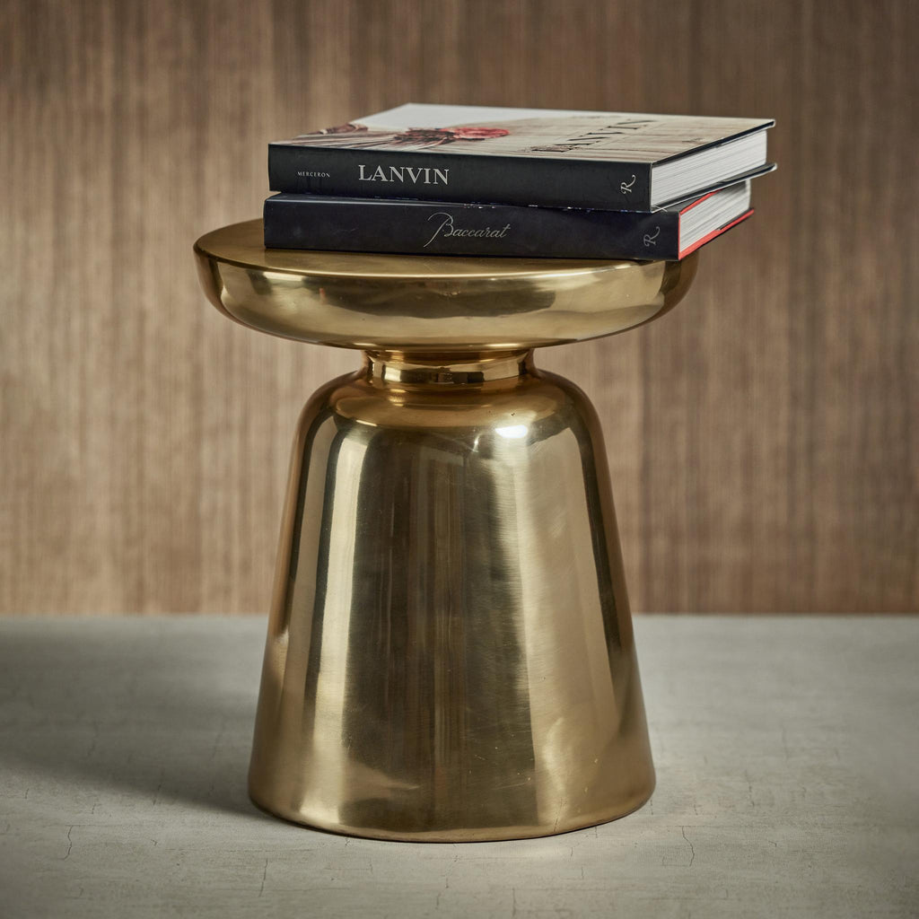 Zodax Cheyenne Gold Metal Side Table